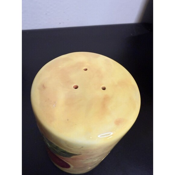 Vintage Fruit Design Ceramic Salt and Pepper Shakers Collectible Kitchen 3.5" H - Picture 7 of 8